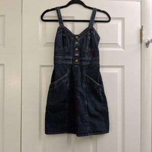 Japana Denim Mini Dress with Pockets!